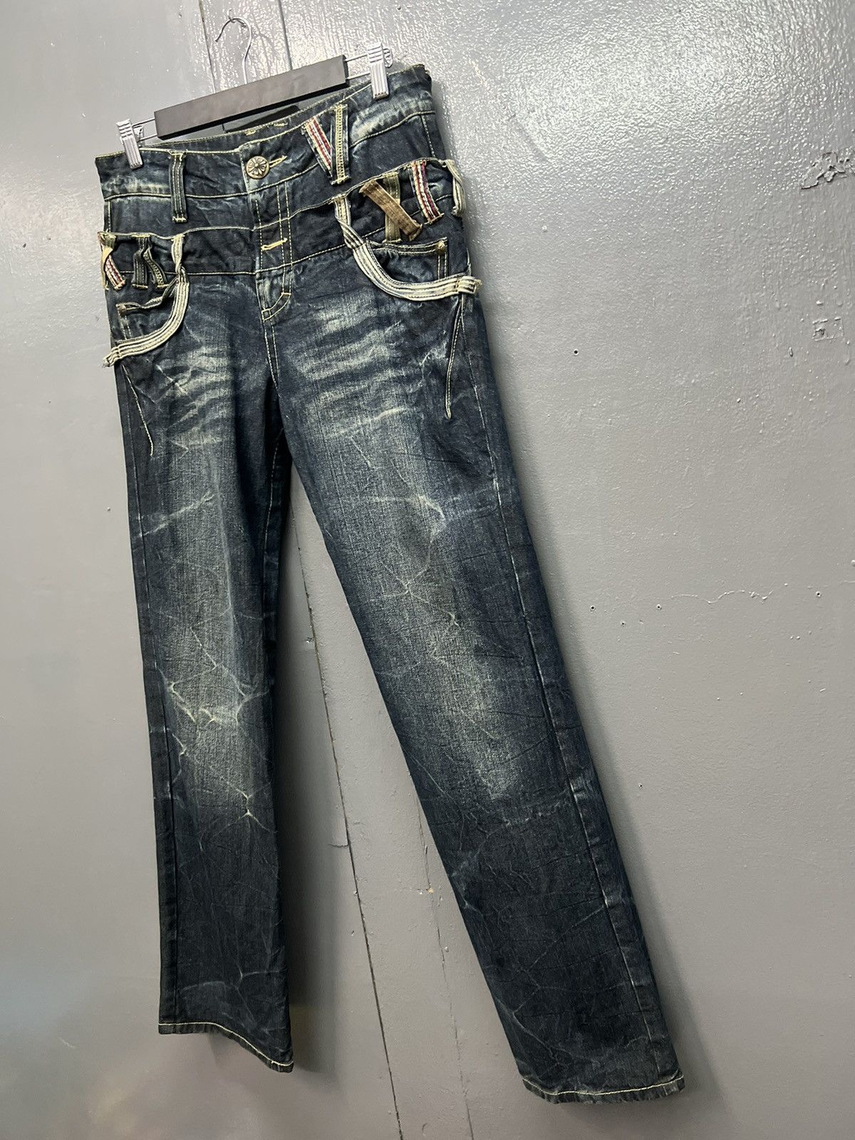 Japanese Brand STREET FASHION🔥SORRIDERE DOUBLE WAIST JEANS SIZE 31 Size US 31 - 3 Thumbnail