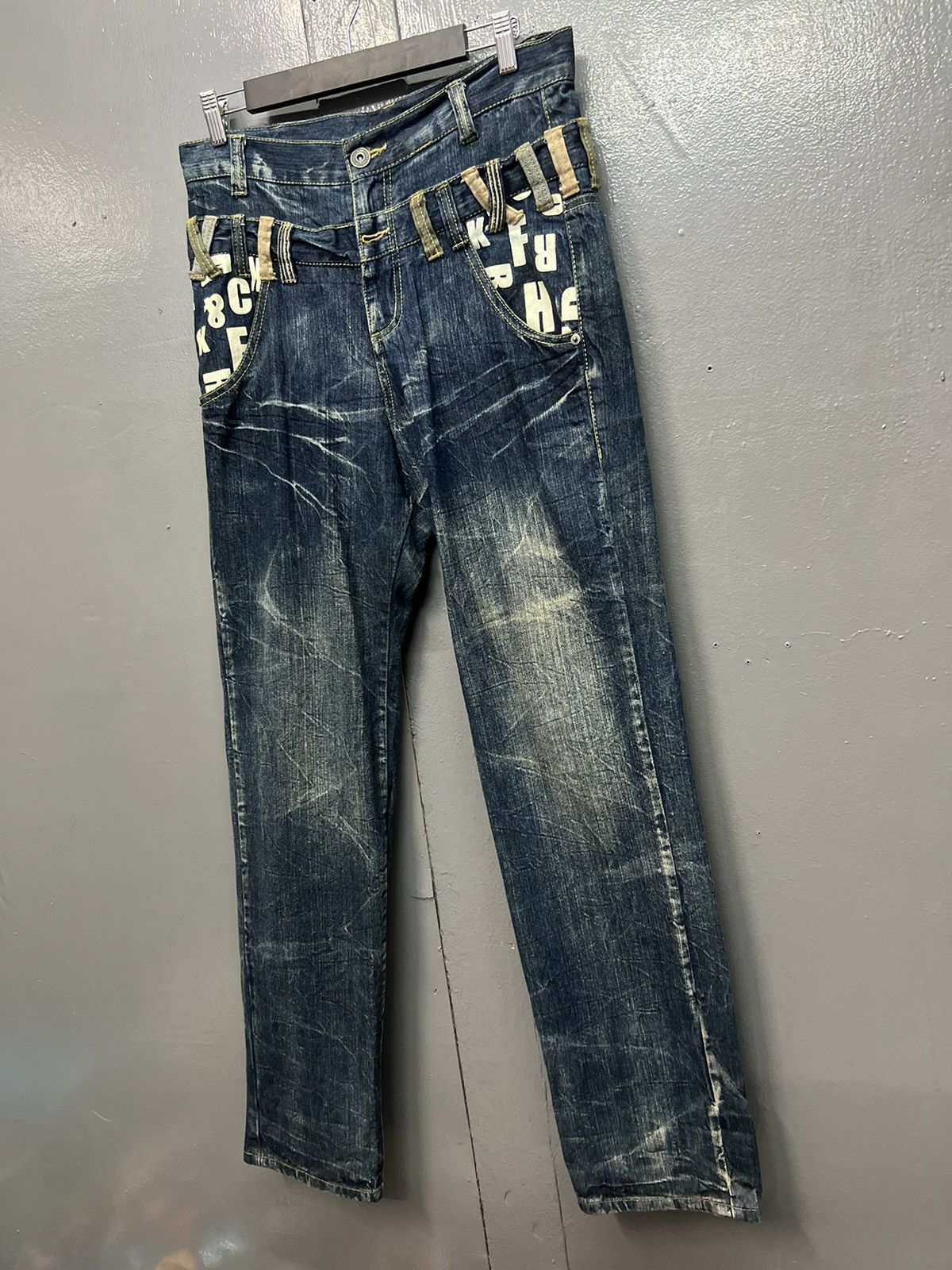 Japanese Brand STREETWEAR JEANS DOUBLE WAIST SIZE 32 Size US 32 / EU 48 - 3 Thumbnail