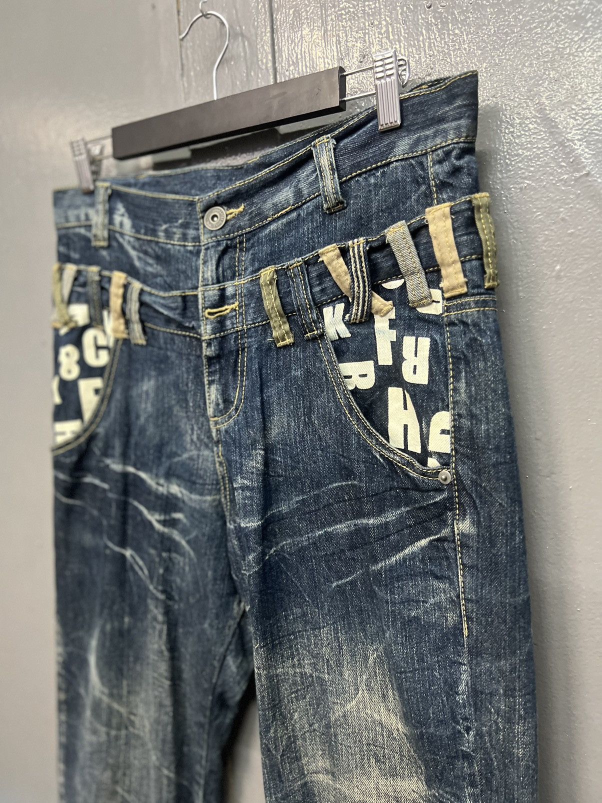 Japanese Brand STREETWEAR JEANS DOUBLE WAIST SIZE 32 Size US 32 / EU 48 - 5 Thumbnail