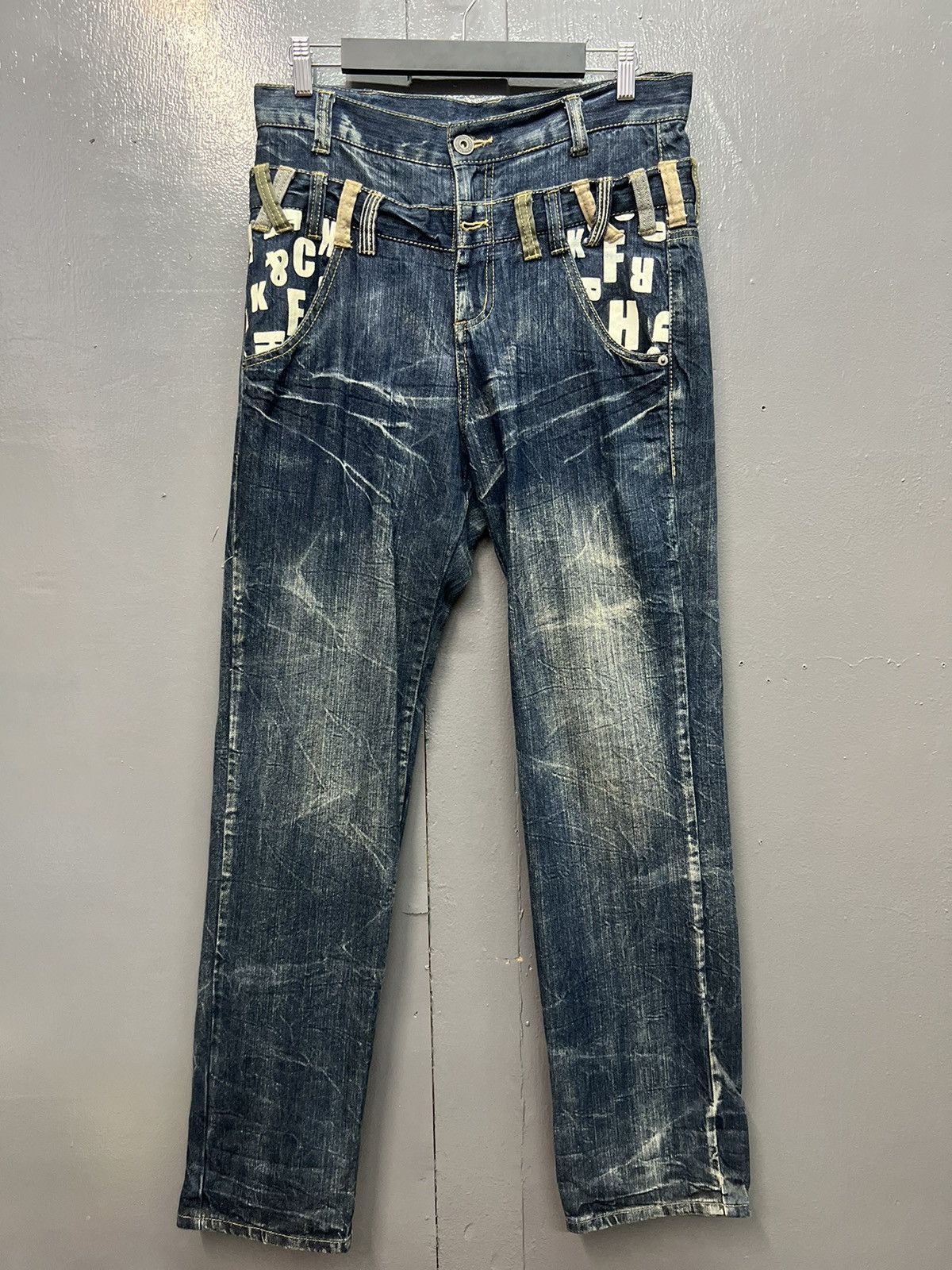 Japanese Brand STREETWEAR JEANS DOUBLE WAIST SIZE 32 Size US 32 / EU 48 - 1 Thumbnail