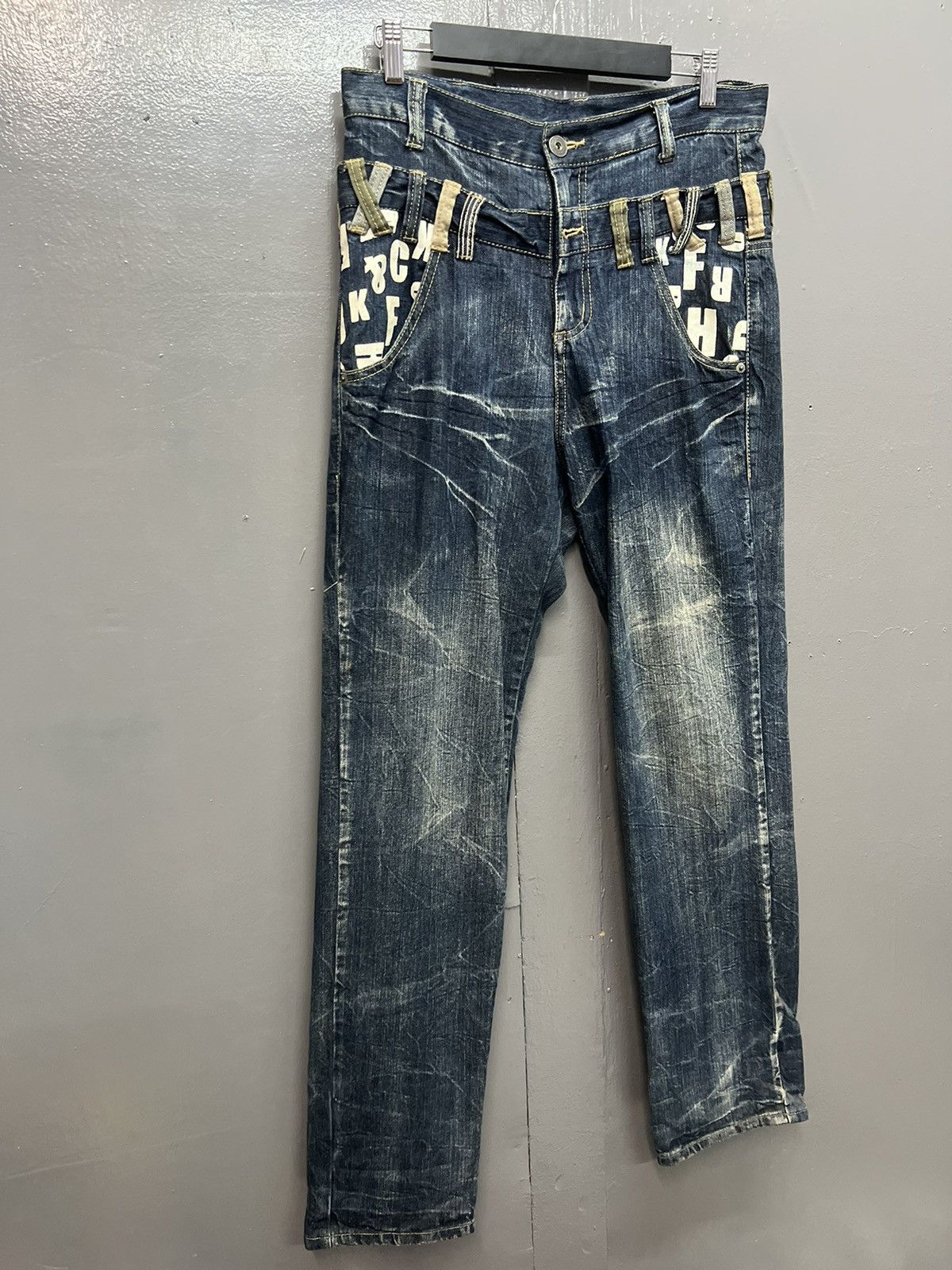 Japanese Brand STREETWEAR JEANS DOUBLE WAIST SIZE 32 Size US 32 / EU 48 - 2 Thumbnail