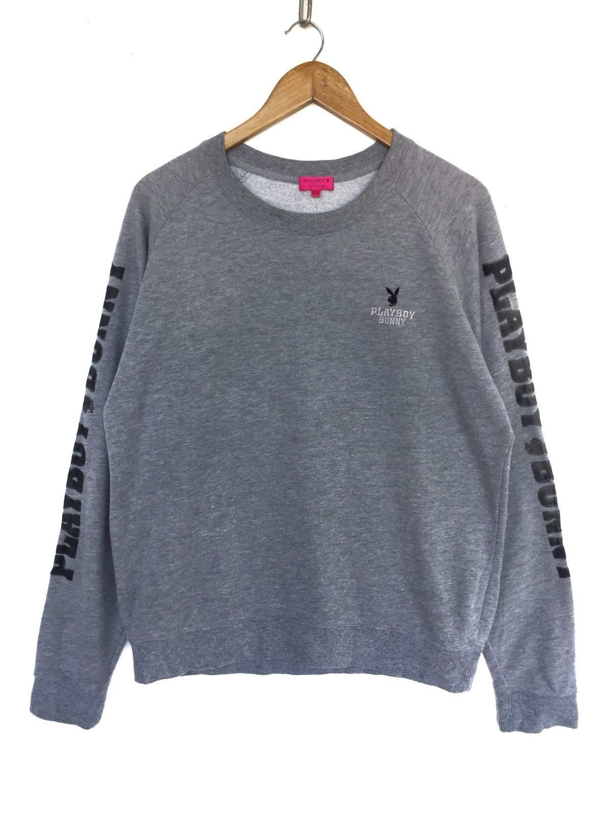 Playboy Vintage 90s Playboy Bunny Side Tap Grey Sweatshirt Size US L / EU 52-54 / 3 - 2 Thumbnail