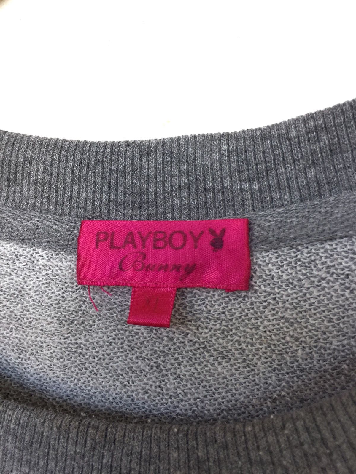 Playboy Vintage 90s Playboy Bunny Side Tap Grey Sweatshirt Size US L / EU 52-54 / 3 - 6 Thumbnail