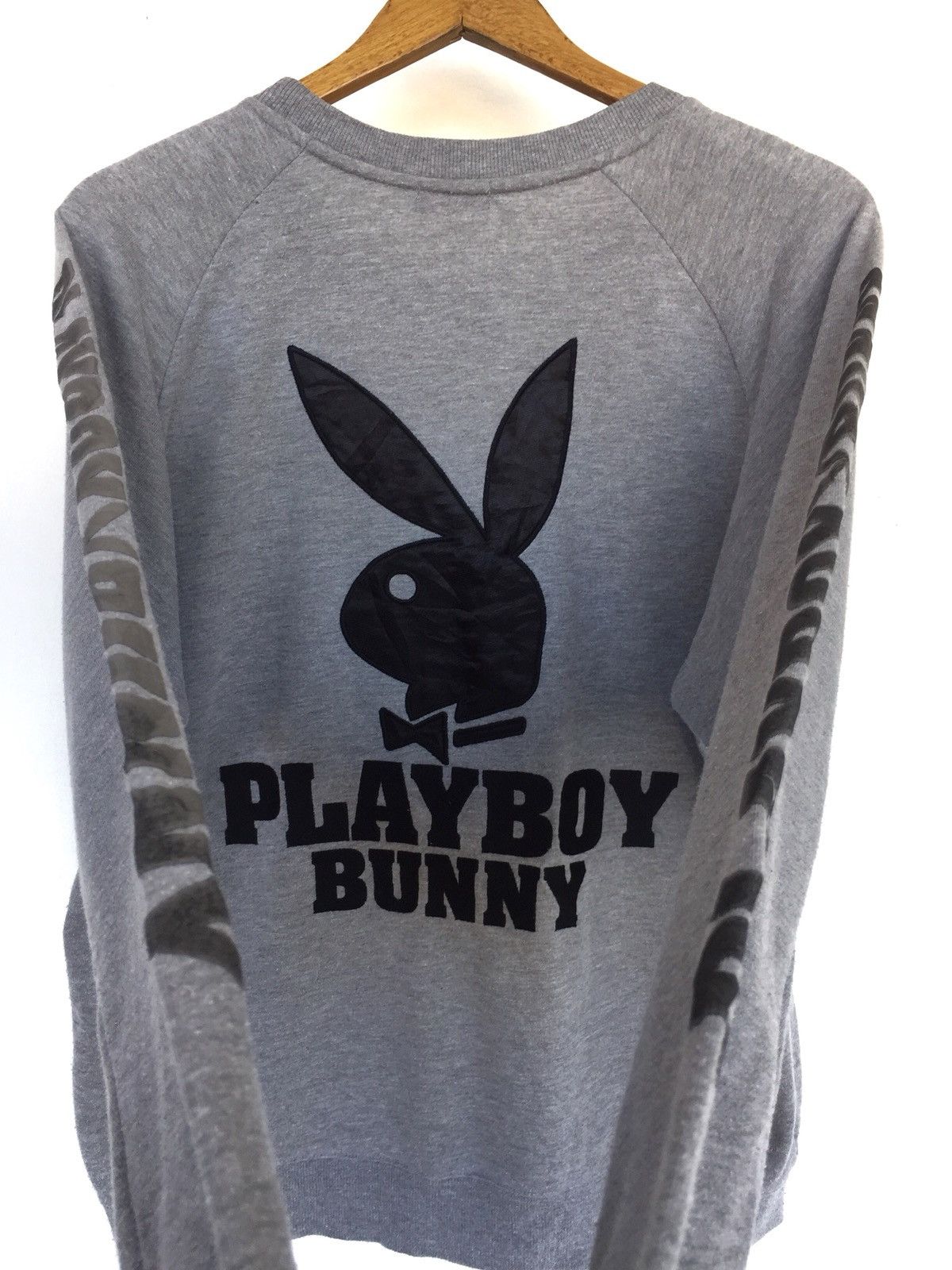 Playboy Vintage 90s Playboy Bunny Side Tap Grey Sweatshirt Size US L / EU 52-54 / 3 - 5 Thumbnail