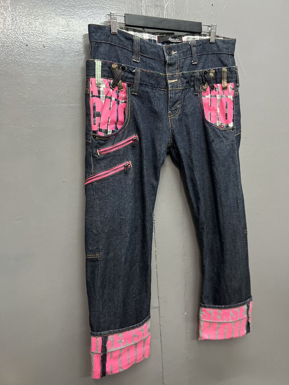 Japanese Brand DOMINATE HANDCRAFTED JEANS DOUBLE WASIT SIZE 34 Size US 34 / EU 50 - 2 Thumbnail
