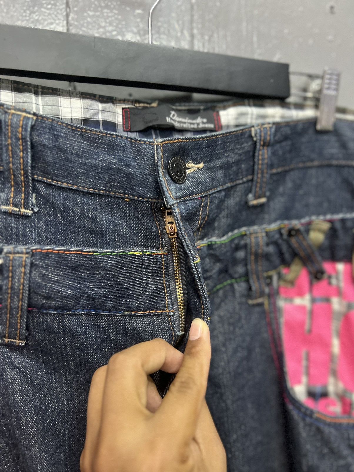 Japanese Brand DOMINATE HANDCRAFTED JEANS DOUBLE WASIT SIZE 34 Size US 34 / EU 50 - 6 Thumbnail