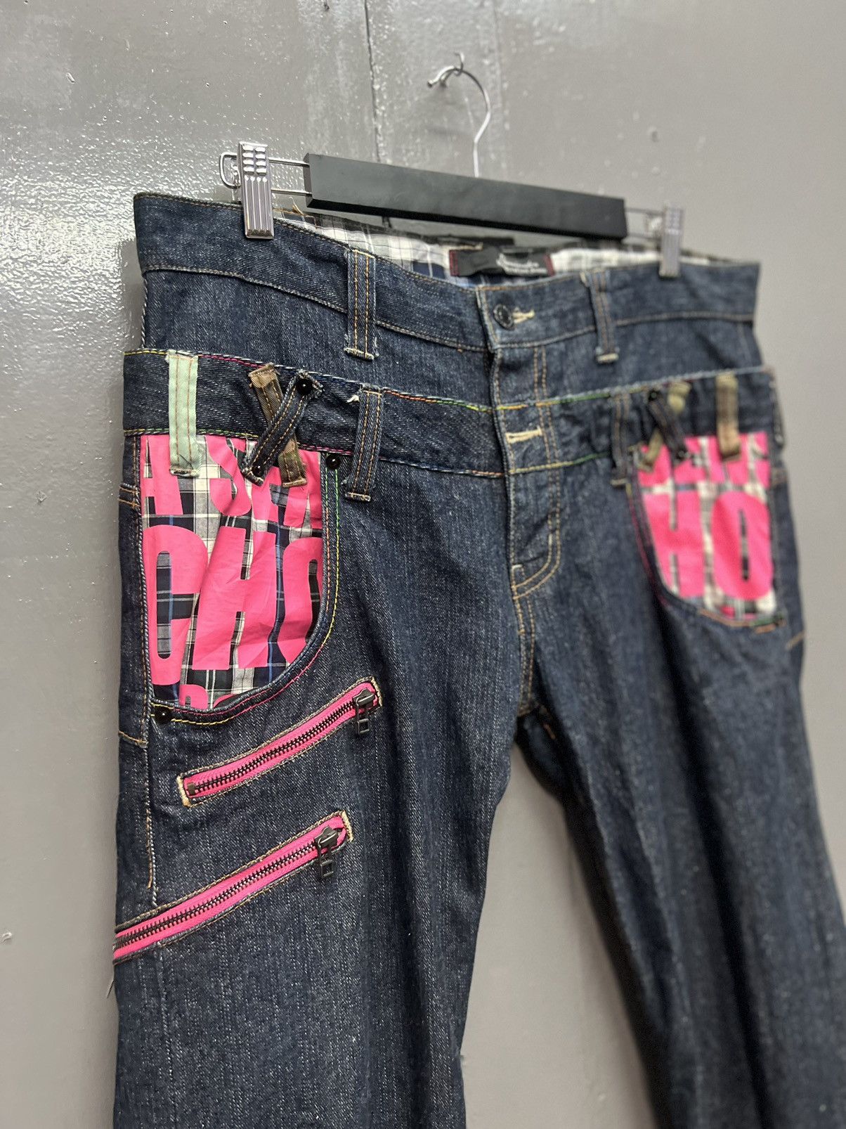 Japanese Brand DOMINATE HANDCRAFTED JEANS DOUBLE WASIT SIZE 34 Size US 34 / EU 50 - 4 Thumbnail