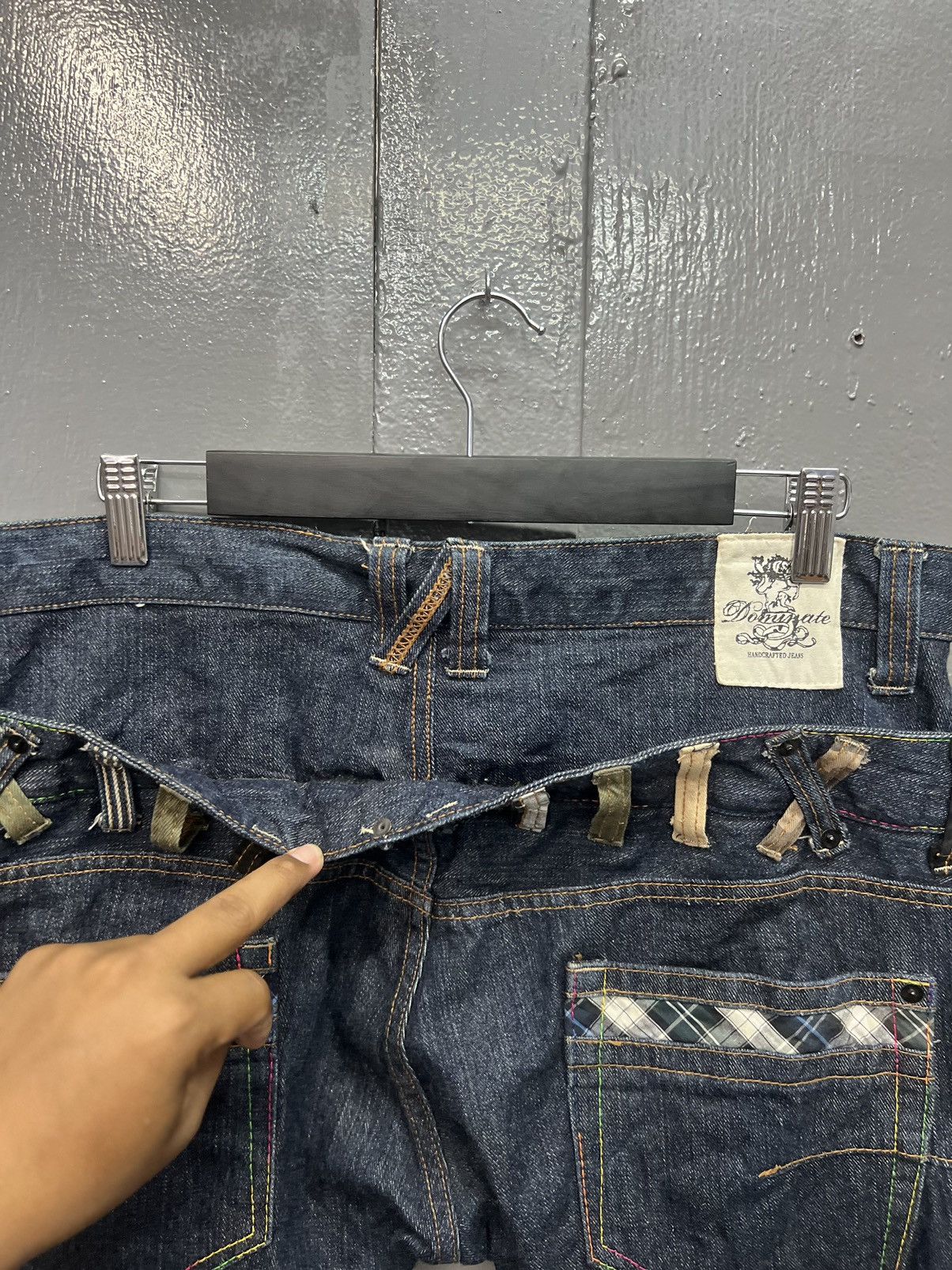 Japanese Brand DOMINATE HANDCRAFTED JEANS DOUBLE WASIT SIZE 34 Size US 34 / EU 50 - 10 Thumbnail