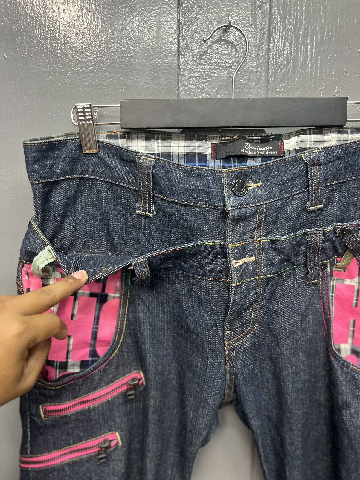 Japanese Brand DOMINATE HANDCRAFTED JEANS DOUBLE WASIT SIZE 34 Size US 34 / EU 50 - 7 Thumbnail