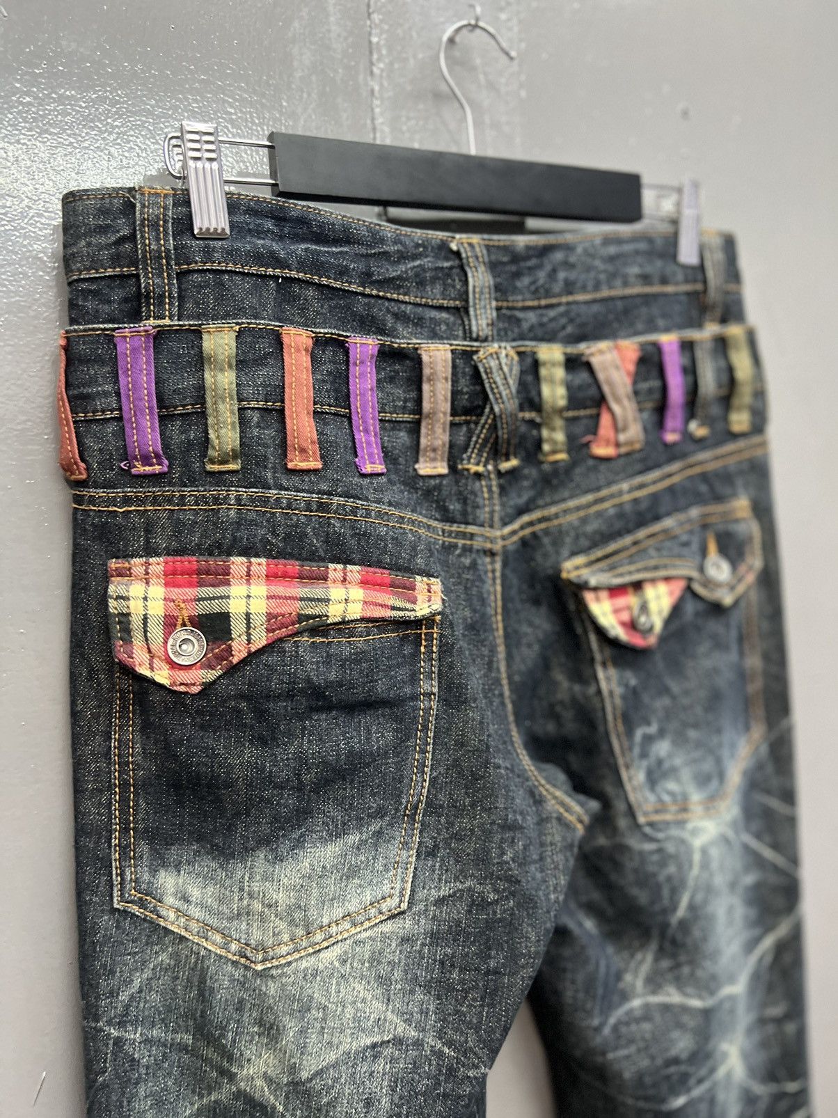 Japanese Brand NYLAUS CLOTHING JEANS DOUBLE WAIST SIZE 33 Size US 33 - 9 Thumbnail