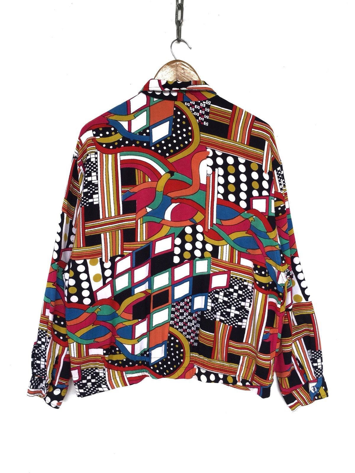 PHENOMENON Multicolor Pop Art Rayon Jacket Picaso Basquit Size US M / EU 48-50 / 2 - 4 Thumbnail