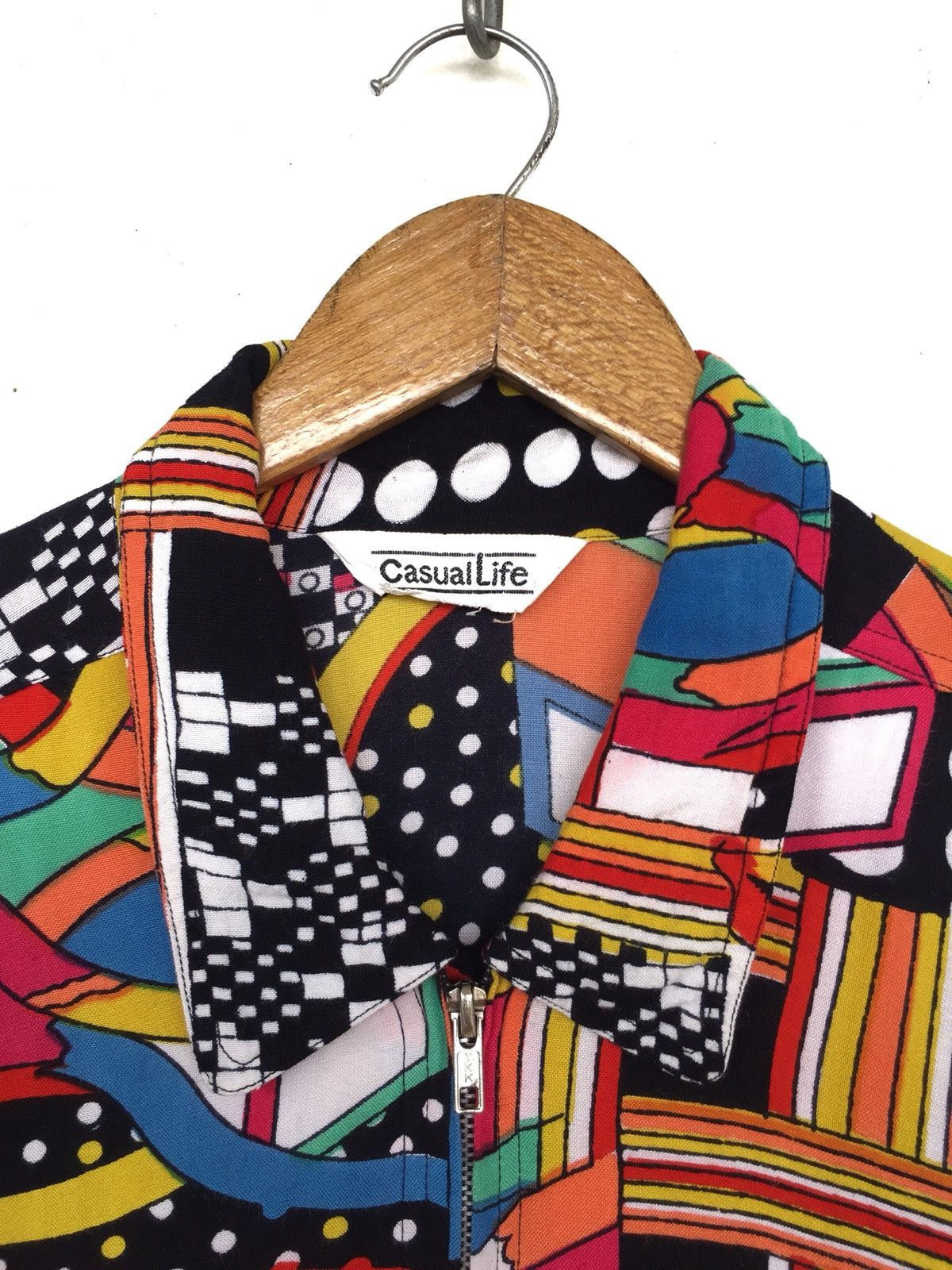 PHENOMENON Multicolor Pop Art Rayon Jacket Picaso Basquit Size US M / EU 48-50 / 2 - 6 Thumbnail