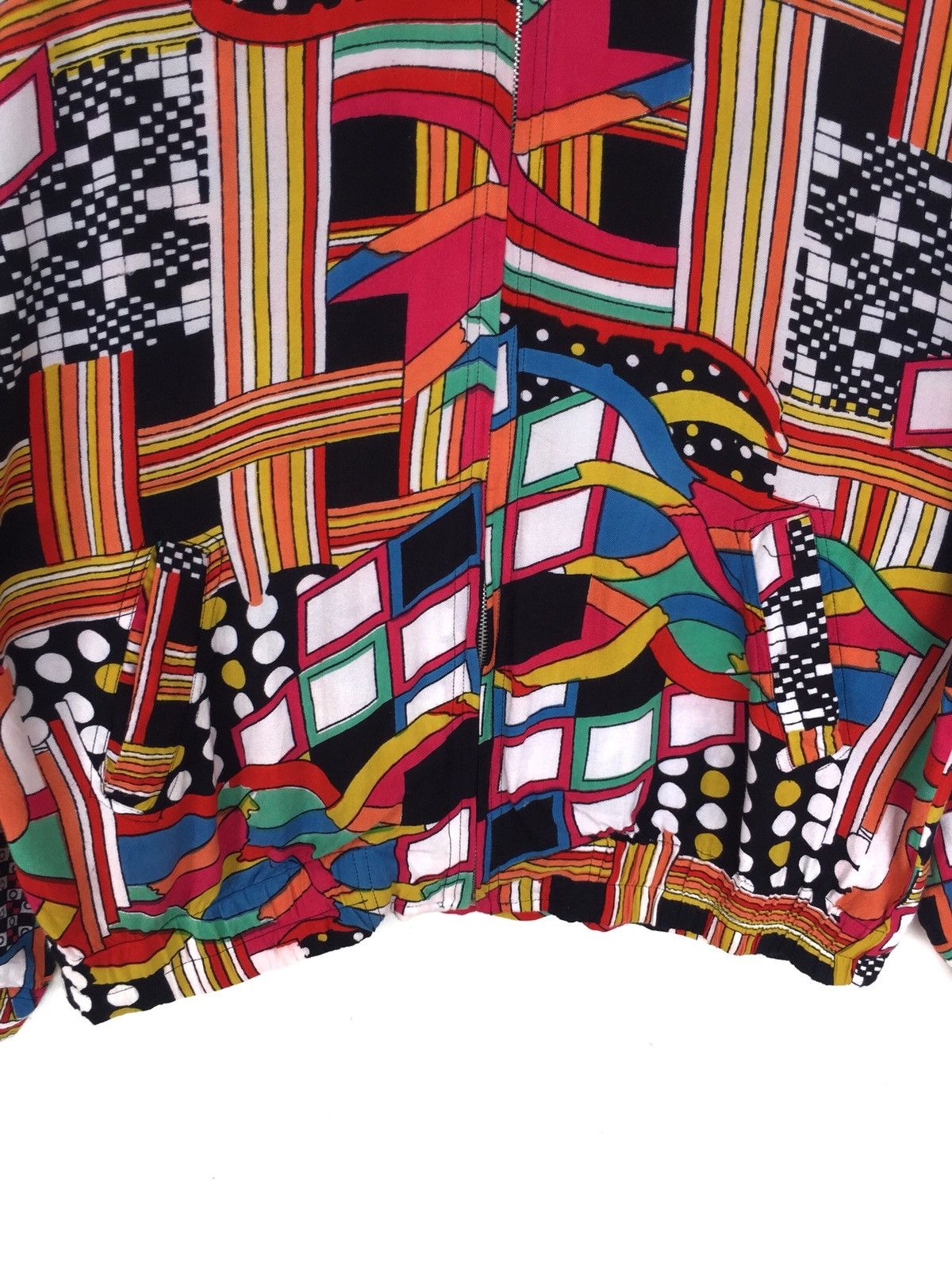 PHENOMENON Multicolor Pop Art Rayon Jacket Picaso Basquit Size US M / EU 48-50 / 2 - 3 Thumbnail