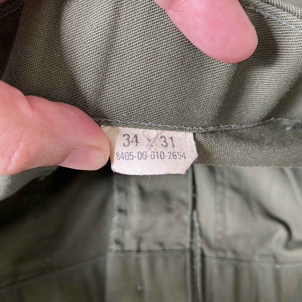 Vintage Vintage OG 507 Fatigue Military Cropped Baker Pants Size US 32 / EU 48 - 15 Thumbnail