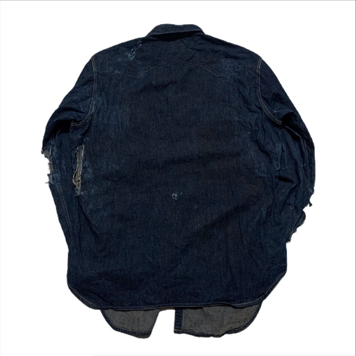 Levi's × Levi's Vintage Clothing Vintage LEVI’S Short Horn Pearl-Like Button Thrashed Tee Size US L / EU 52-54 / 3 - 2 Thumbnail
