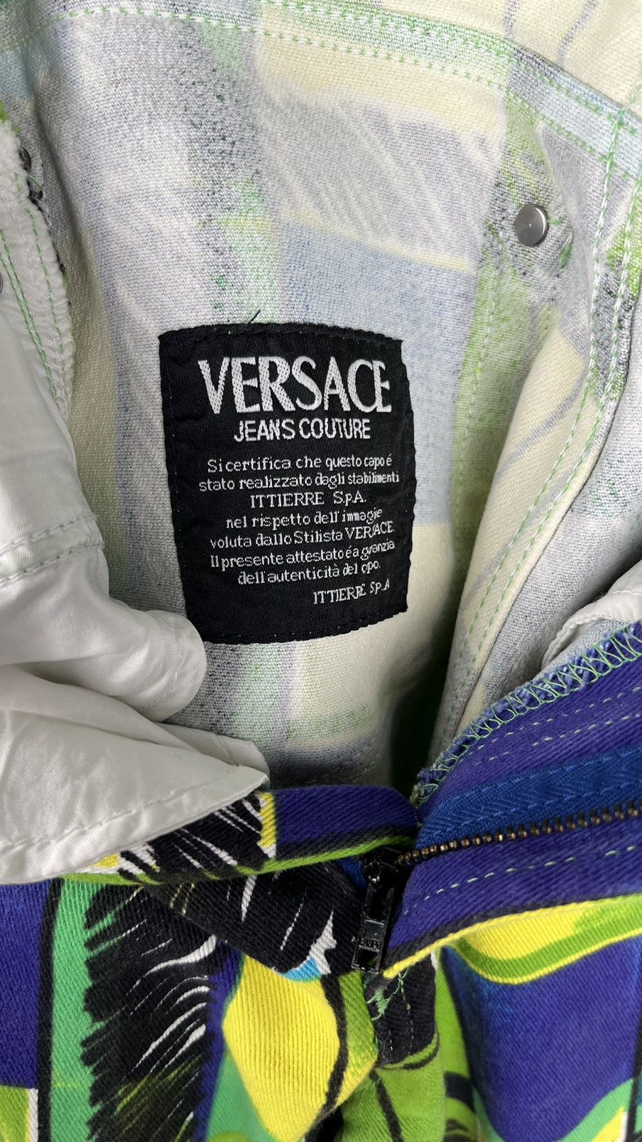 Versace Jeans Couture Vintage Versace Jeans Couture Multicolour Denim Size 29" - 13 Thumbnail