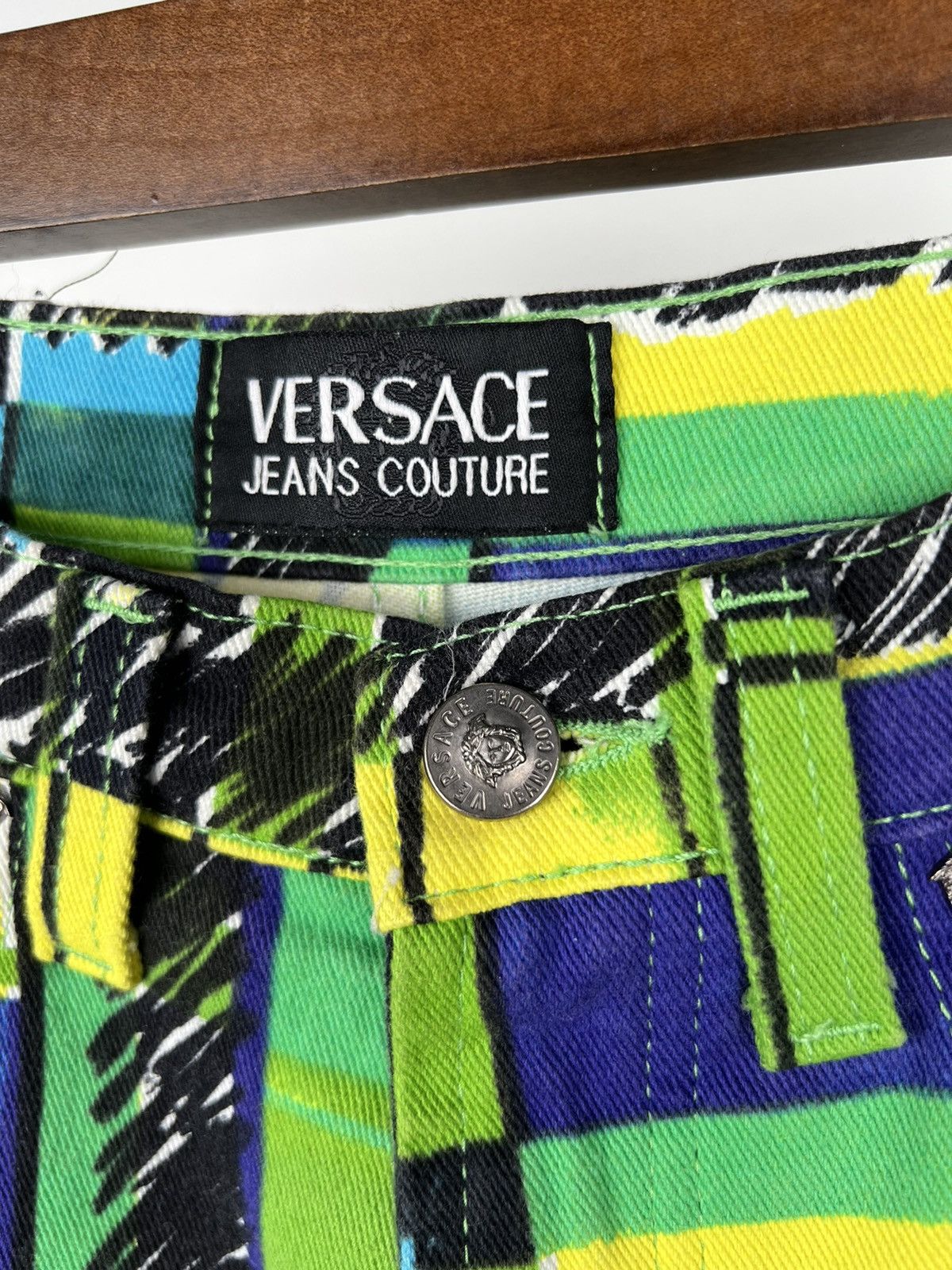 Versace Jeans Couture Vintage Versace Jeans Couture Multicolour Denim Size 29" - 11 Thumbnail