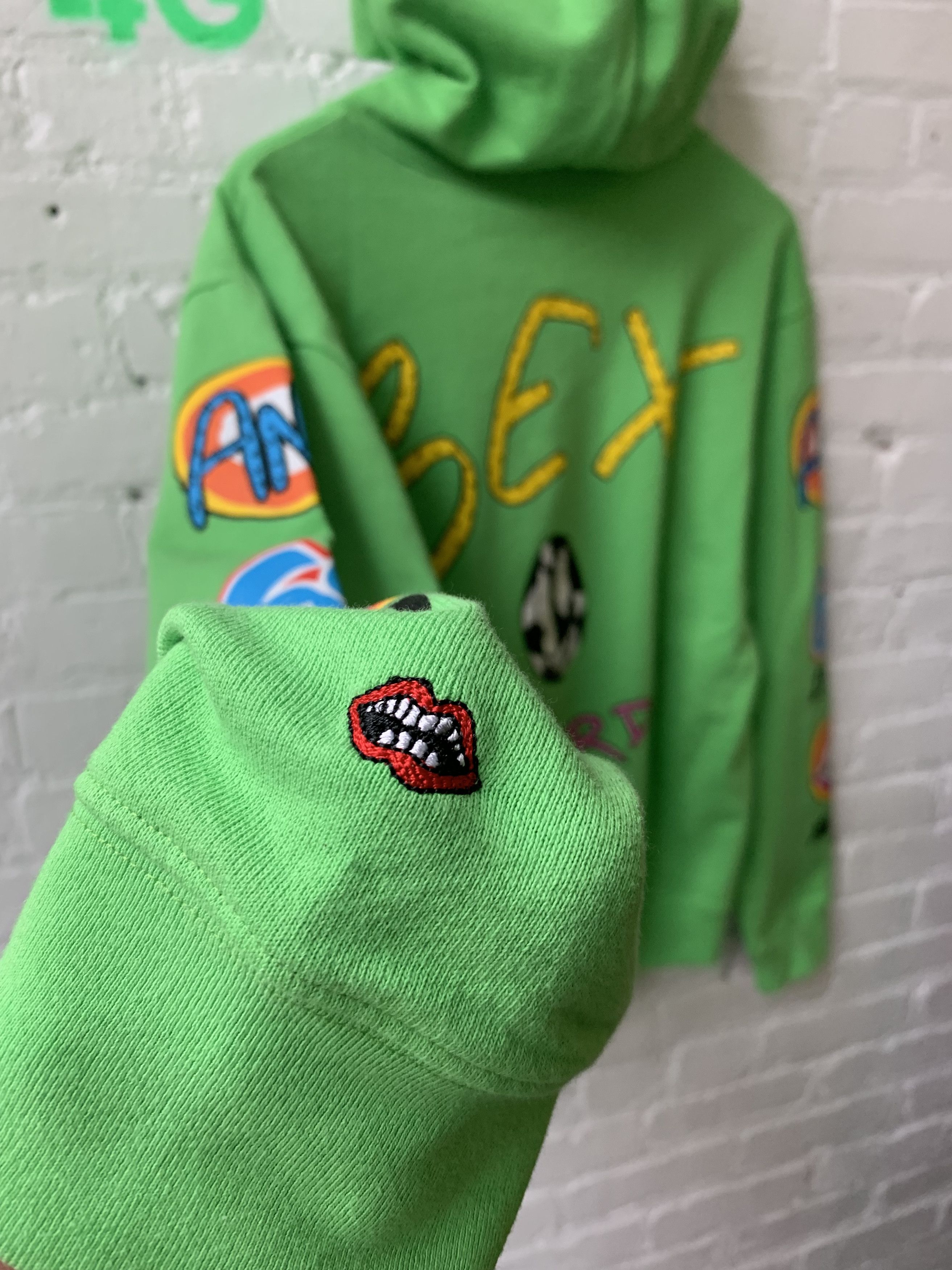 Chrome Hearts Lime Green Sex Records Hoodie