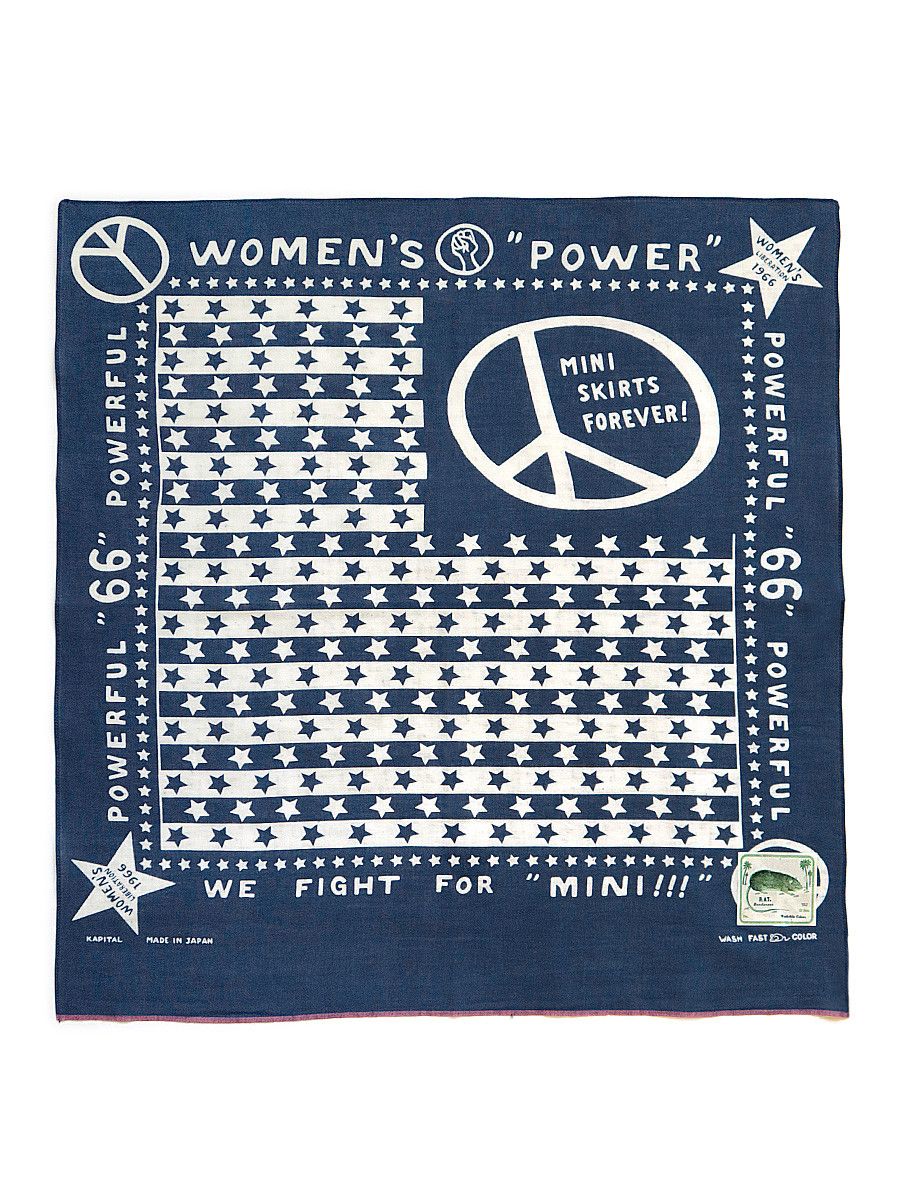 Kapital Kapital Mini Fight Peace Bandana Size ONE SIZE - 1 Thumbnail