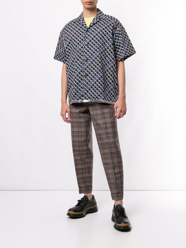 Kolor KOLOR geometric print shirt Size US L / EU 52-54 / 3 - 9 Thumbnail