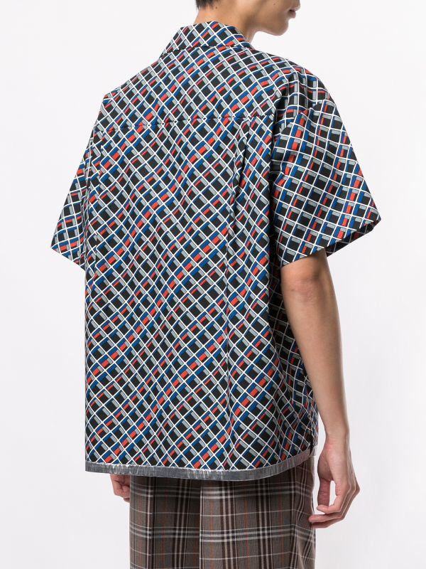 Kolor KOLOR geometric print shirt Size US L / EU 52-54 / 3 - 7 Thumbnail