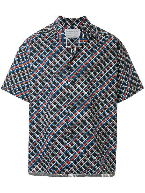 Kolor KOLOR geometric print shirt Size US L / EU 52-54 / 3 - 5 Thumbnail