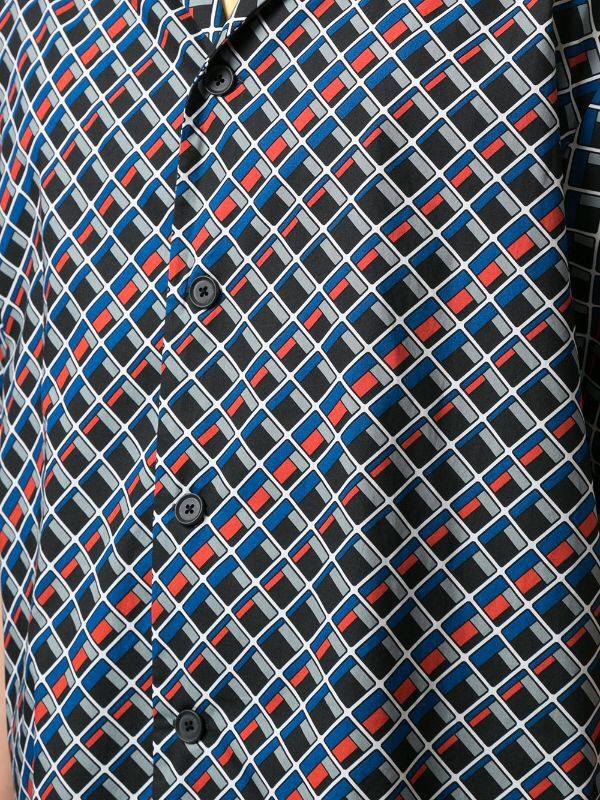 Kolor KOLOR geometric print shirt Size US L / EU 52-54 / 3 - 6 Thumbnail