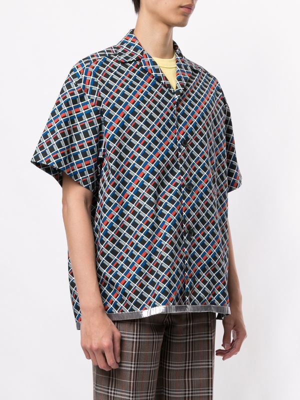 Kolor KOLOR geometric print shirt Size US L / EU 52-54 / 3 - 8 Thumbnail