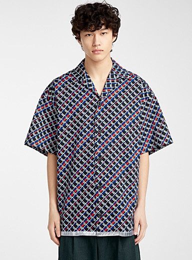 Kolor KOLOR geometric print shirt Size US L / EU 52-54 / 3 - 2 Thumbnail