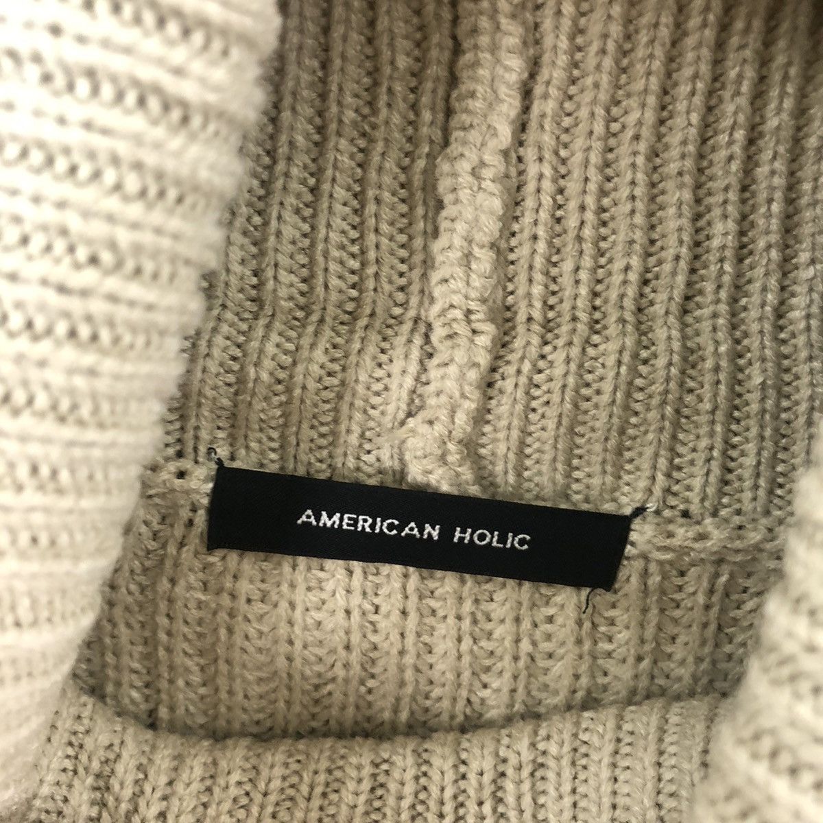 Aran Isles Knitwear American Holic Brown Cardigan Knitwear vintage #6233 Size US L / EU 52-54 / 3 - 5 Thumbnail