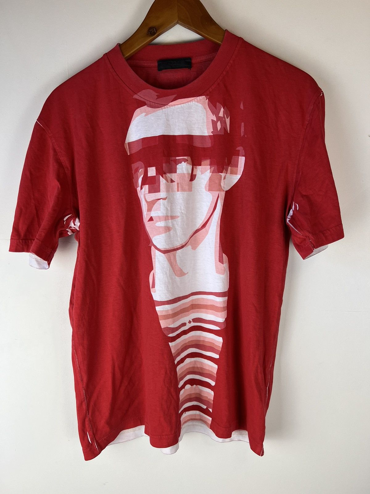 Prada Vintage Prada Portrait Tee Size US M / EU 48-50 / 2 - 1 Thumbnail