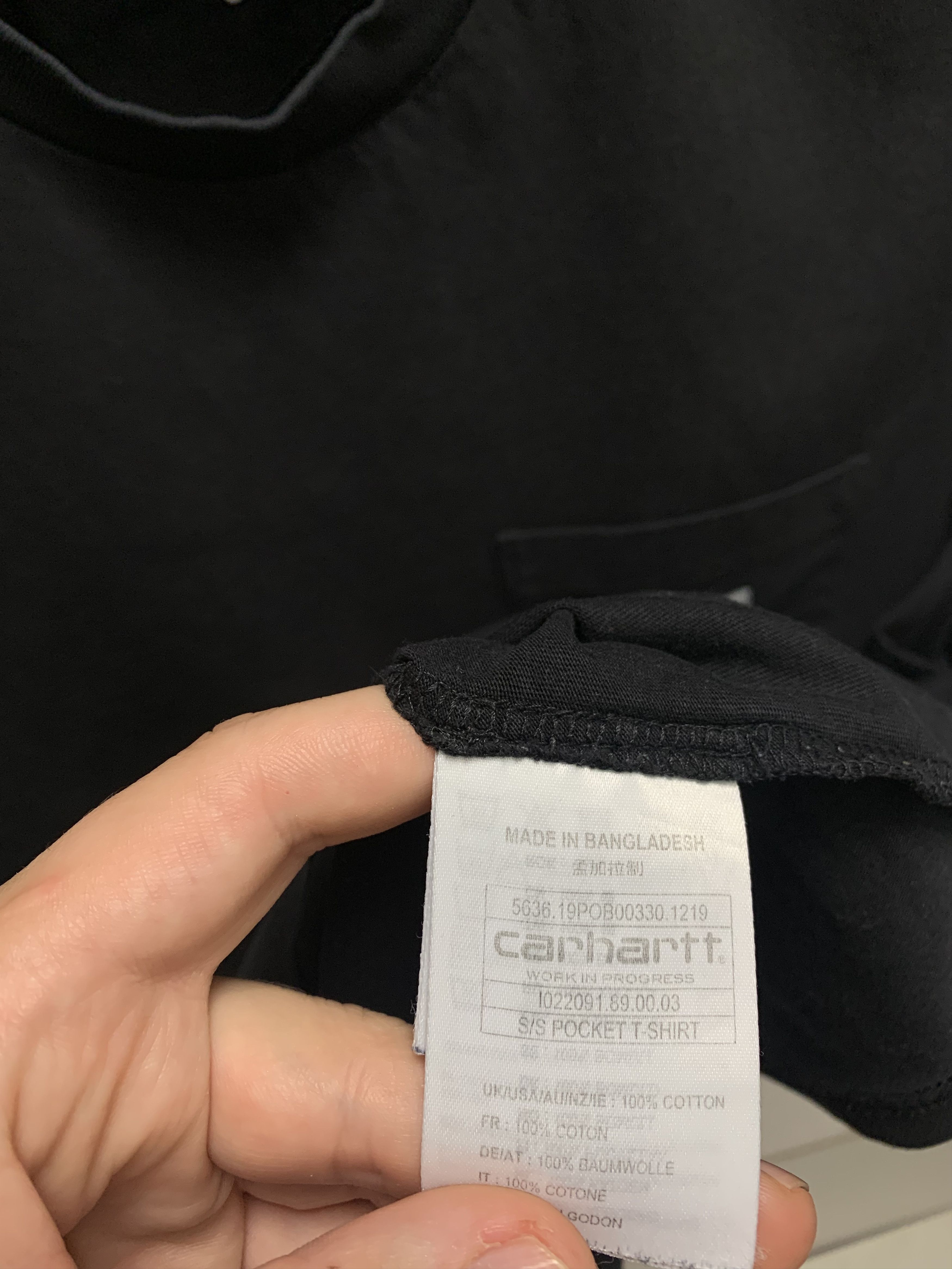 Carhartt Carhartt vintage t-shirt S size black logo in pocket Size US S / EU 44-46 / 1 - 5 Thumbnail