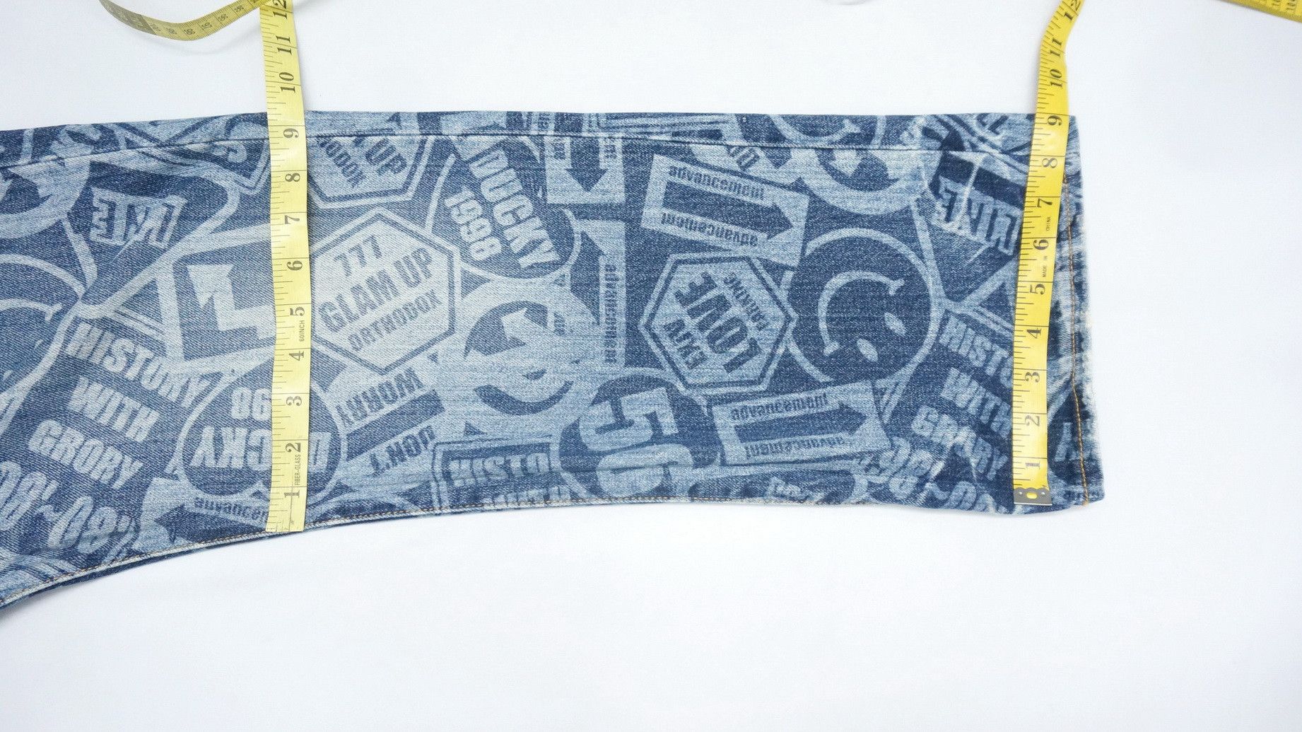 Japanese Brand CO & LU Japan All OverPrint Smiley Denim Japan Pop Art DHL Size US 33 - 13 Thumbnail