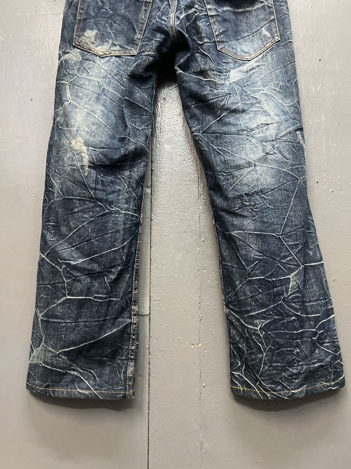 Japanese Brand NYLAUS CLOTHING DOUBLE WAIST JEANS SIZE 33 Size US 33 - 10 Thumbnail