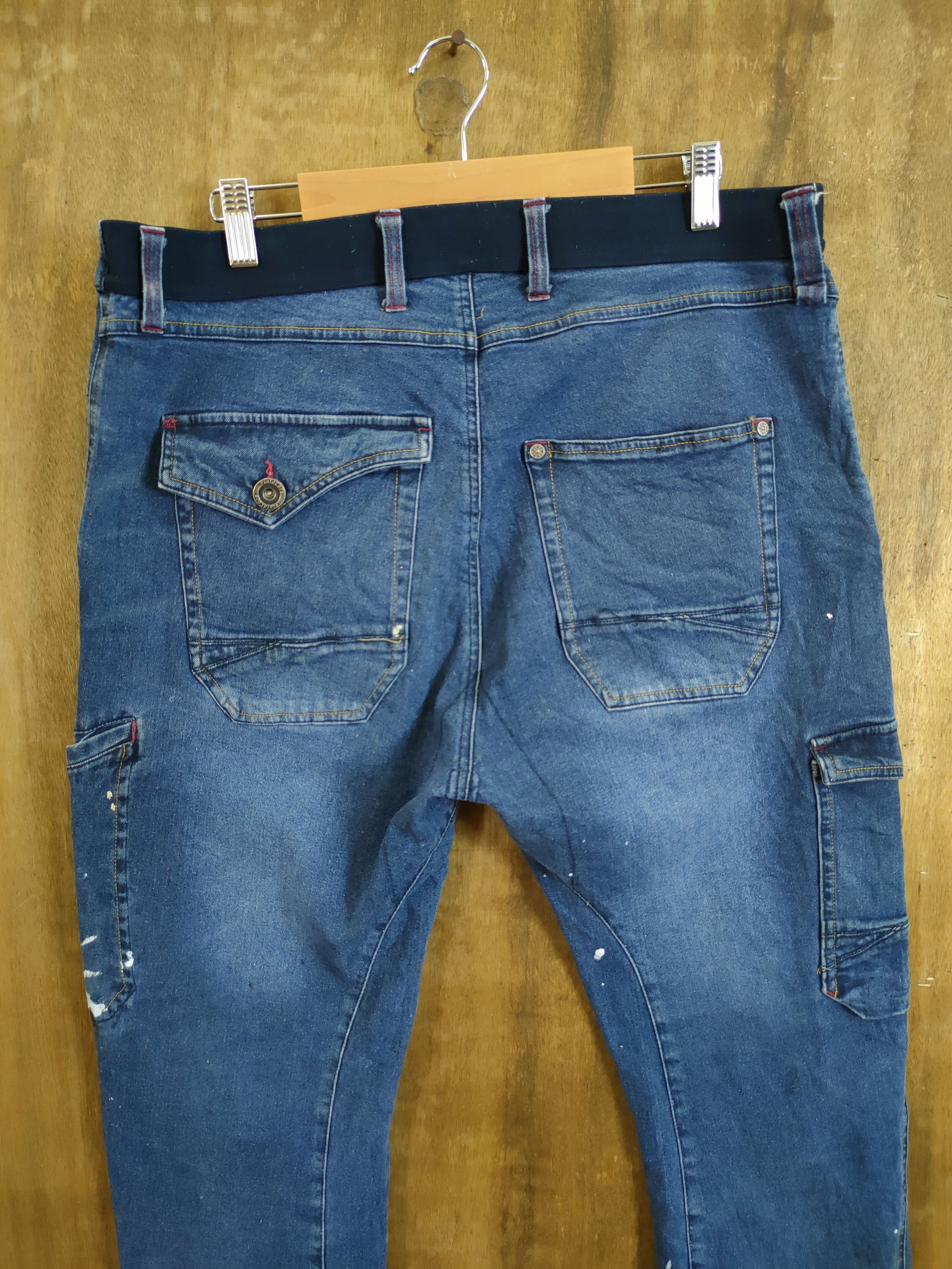 Japanese Brand Field Core distressed painter denim pants #46-737 Size US 35 - 8 Thumbnail