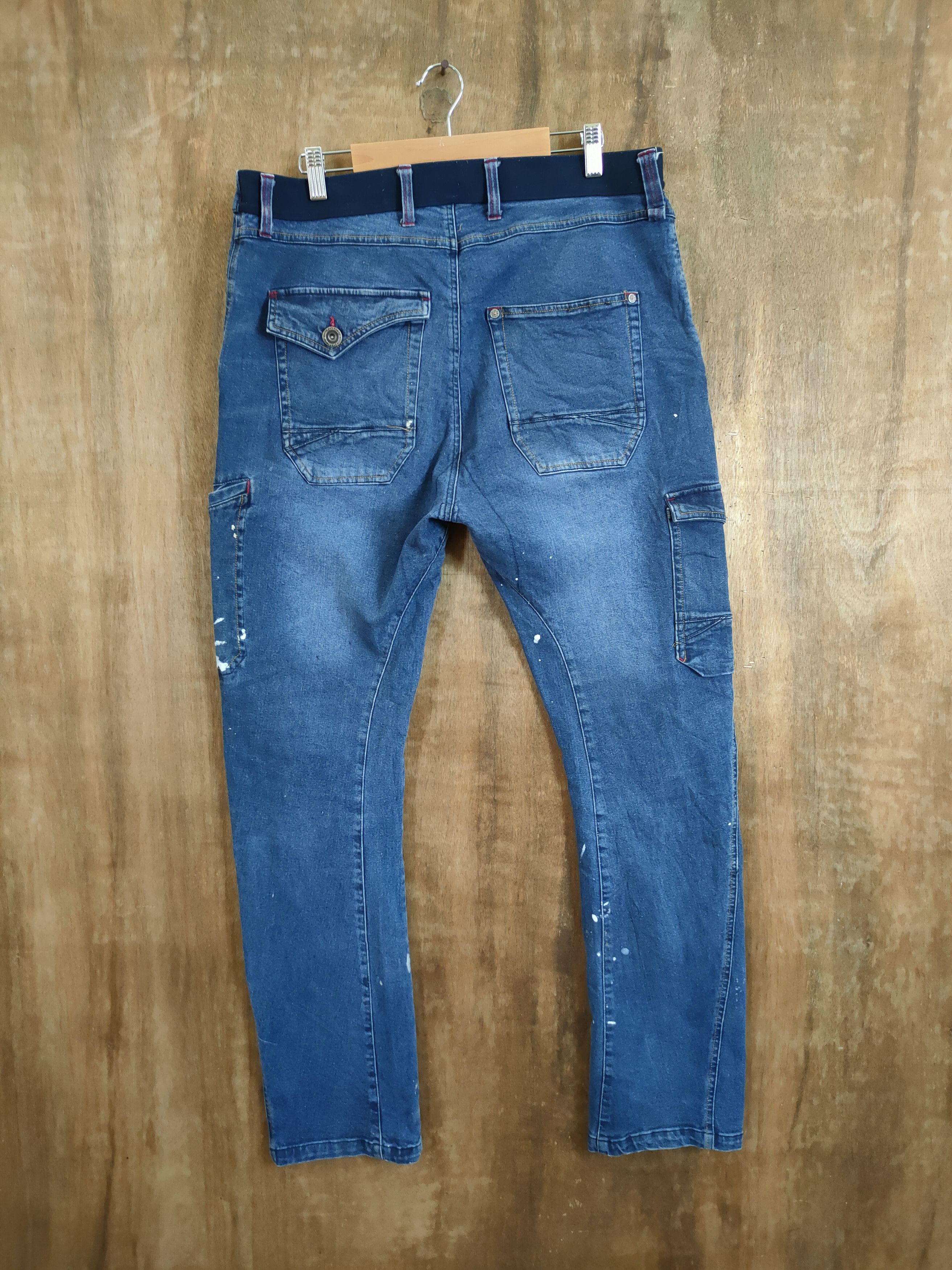 Japanese Brand Field Core distressed painter denim pants #46-737 Size US 35 - 6 Thumbnail