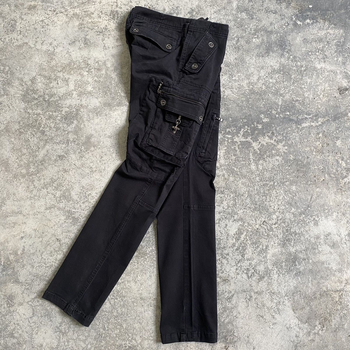 semanticdesign Semantic Design Stretchy Gas Mask Cargo Slim Fit Pants Size US 32 / EU 48 - 2 Thumbnail