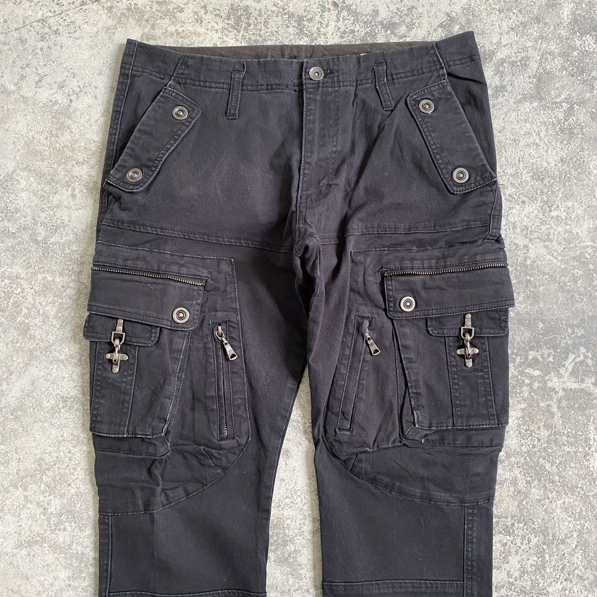 semanticdesign Semantic Design Stretchy Gas Mask Cargo Slim Fit Pants Size US 32 / EU 48 - 4 Thumbnail