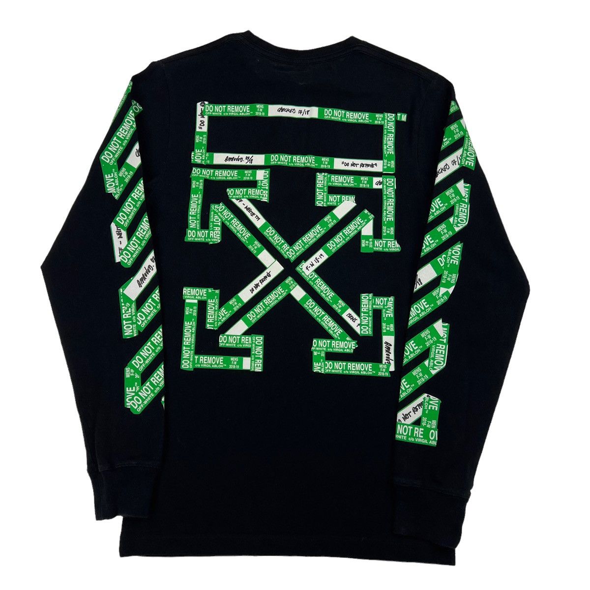 Off-White Off-White Do Not Remove Arrows Long Sleeve T Shirt Size US XXS / EU 40 - 3 Thumbnail