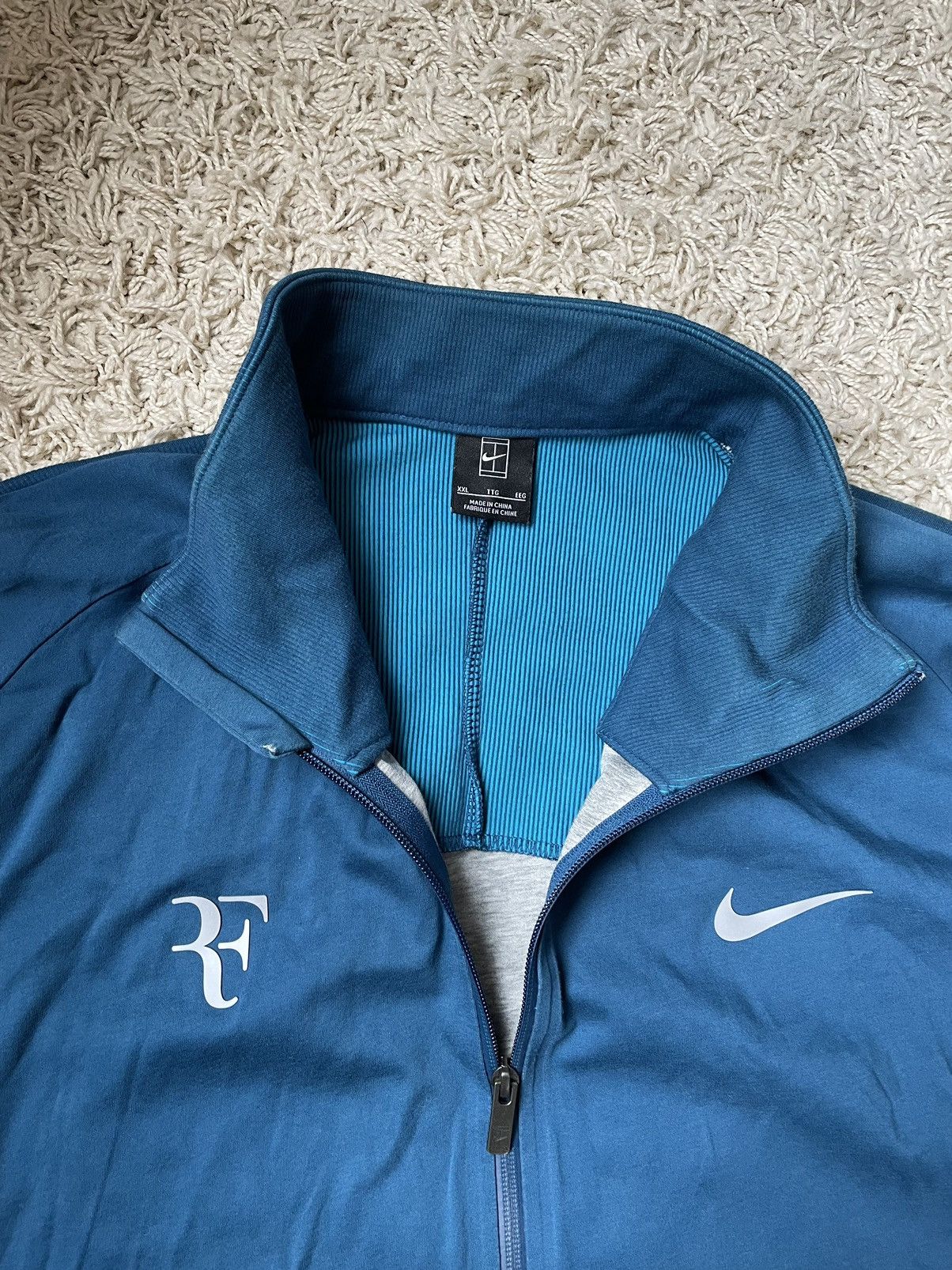 Nike Nike Roger Federer RF Tenis Track Jacket Size US XXL / EU 58 / 5 - 5 Thumbnail