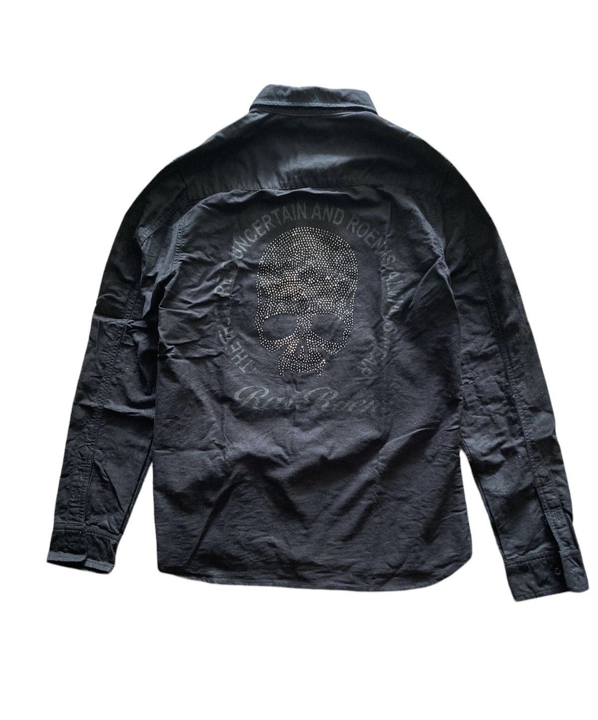 Roen Rat Roen Big Logo Skull Studded Button Up Shirts Size M / US 6-8 / IT 42-44 - 1 Thumbnail