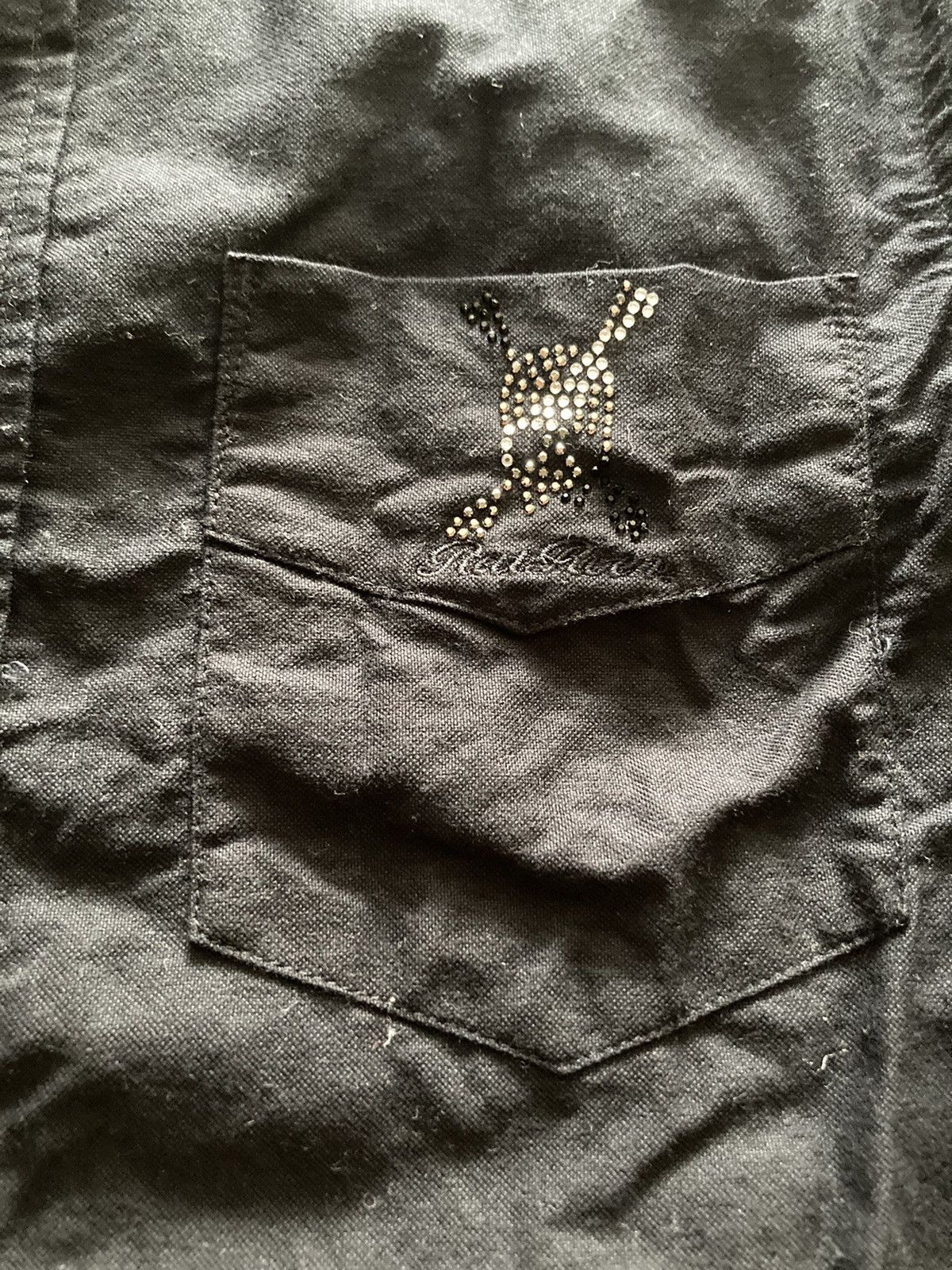 Roen Rat Roen Big Logo Skull Studded Button Up Shirts Size M / US 6-8 / IT 42-44 - 5 Thumbnail