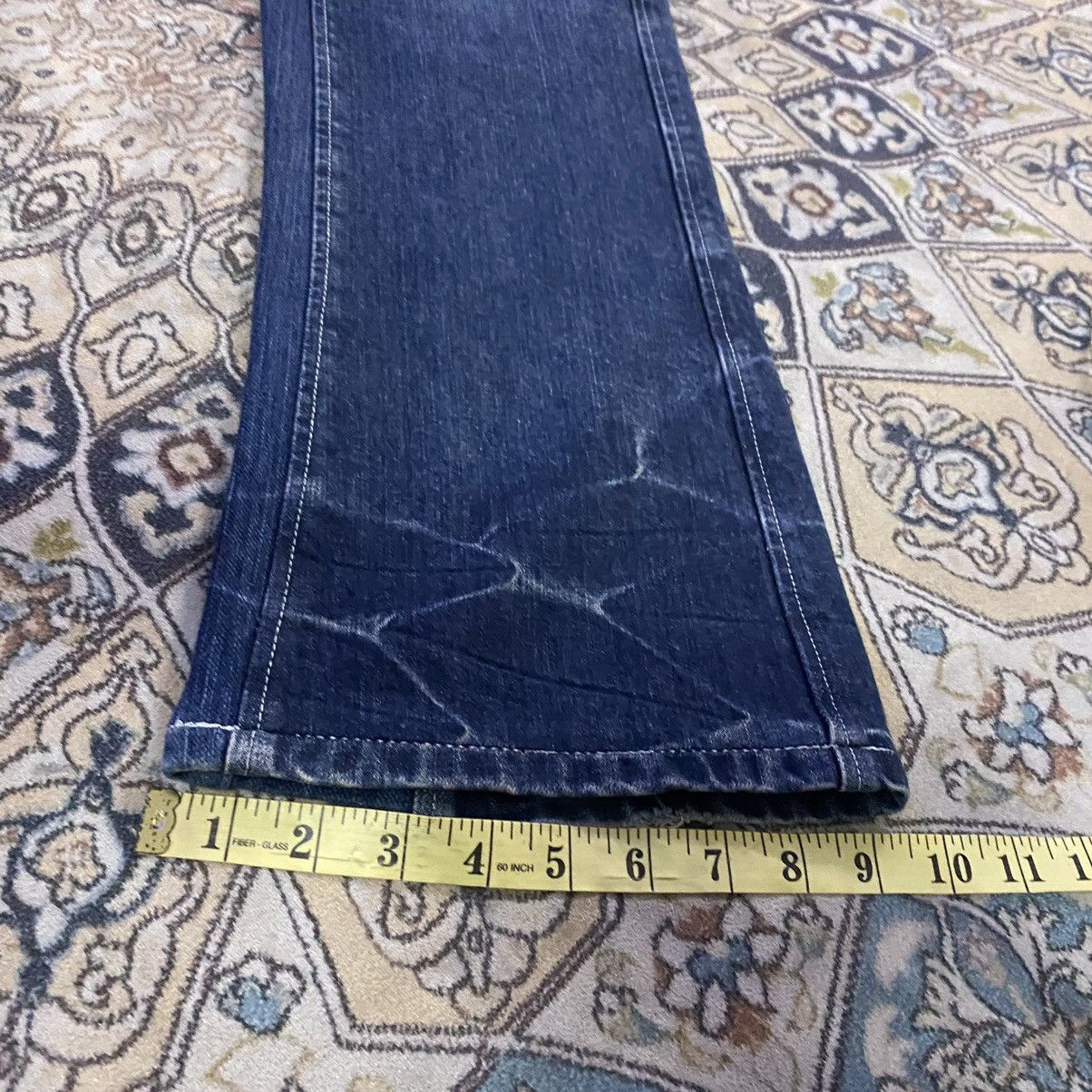 Obelisk OBELISK Denim Flare Jeans Leather Trimmed Size US 34 / EU 50 - 24 Thumbnail