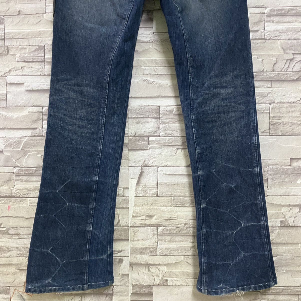 Obelisk OBELISK Denim Flare Jeans Leather Trimmed Size US 34 / EU 50 - 13 Thumbnail