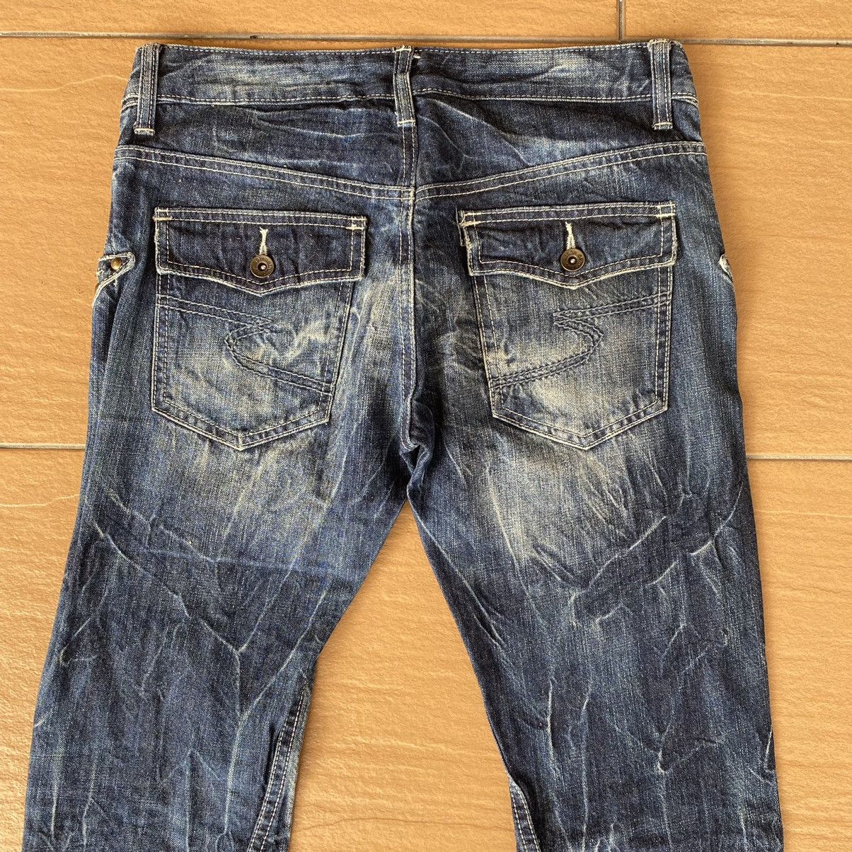 Japanese Brand Semantic Design Denim Flare Jeans Studded Size US 31 - 10 Thumbnail