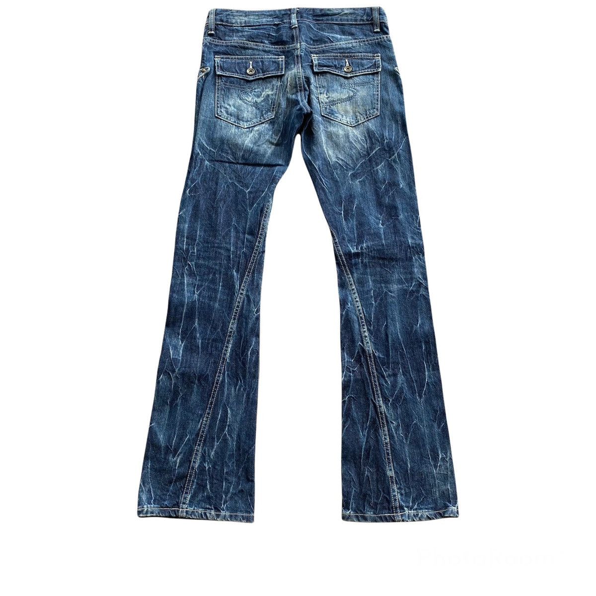 Japanese Brand Semantic Design Denim Flare Jeans Studded Size US 31 - 2 Thumbnail