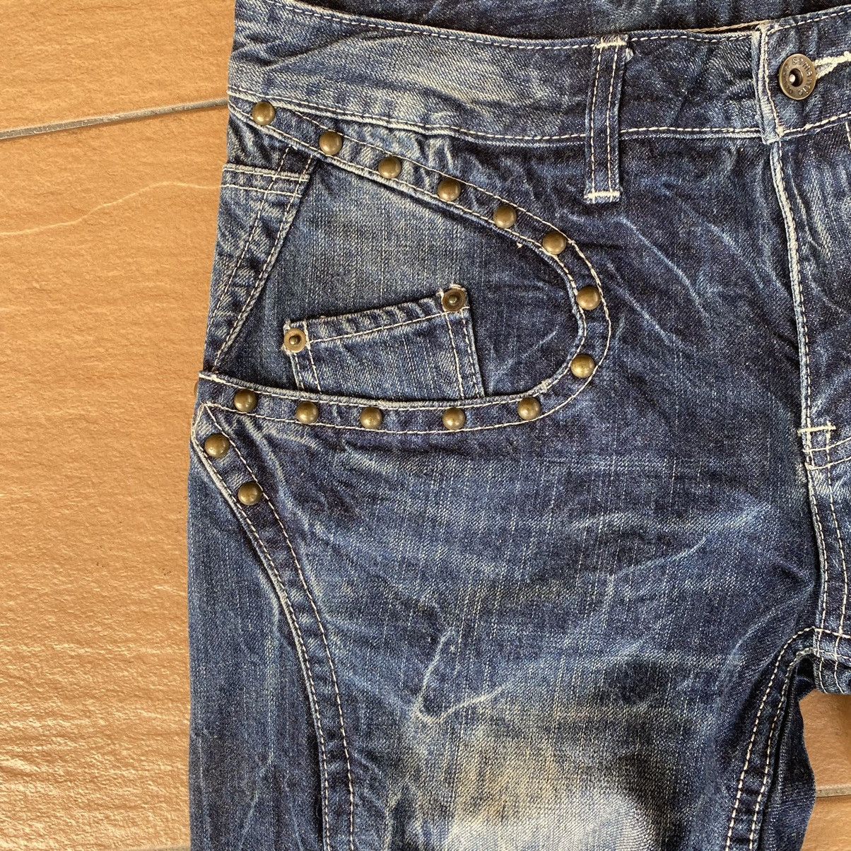 Japanese Brand Semantic Design Denim Flare Jeans Studded Size US 31 - 6 Thumbnail
