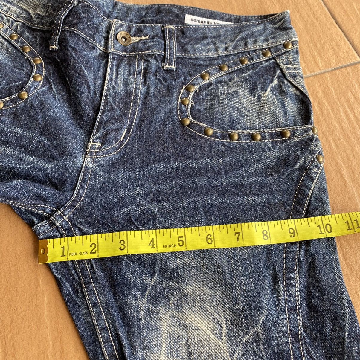 Japanese Brand Semantic Design Denim Flare Jeans Studded Size US 31 - 15 Thumbnail