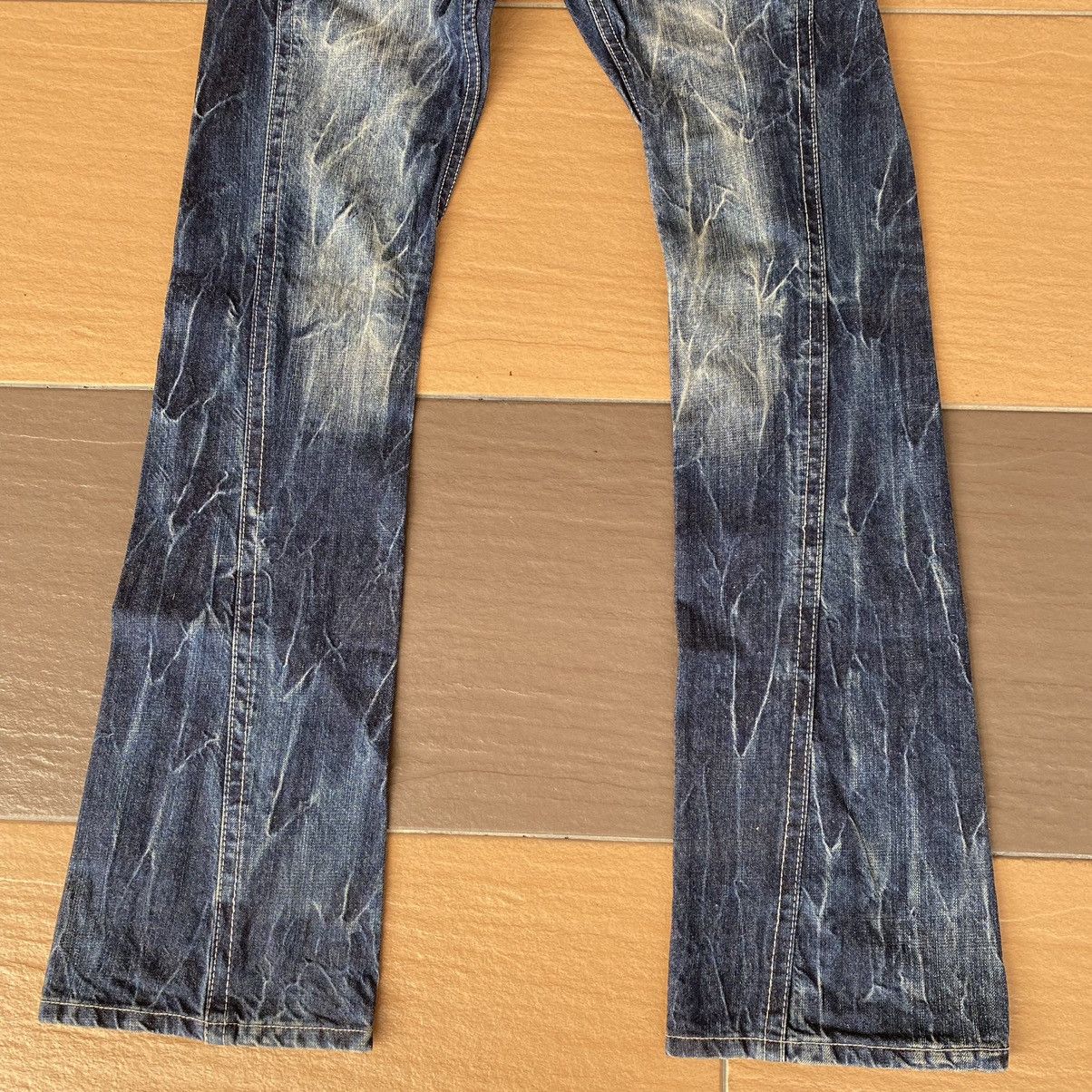 Japanese Brand Semantic Design Denim Flare Jeans Studded Size US 31 - 5 Thumbnail