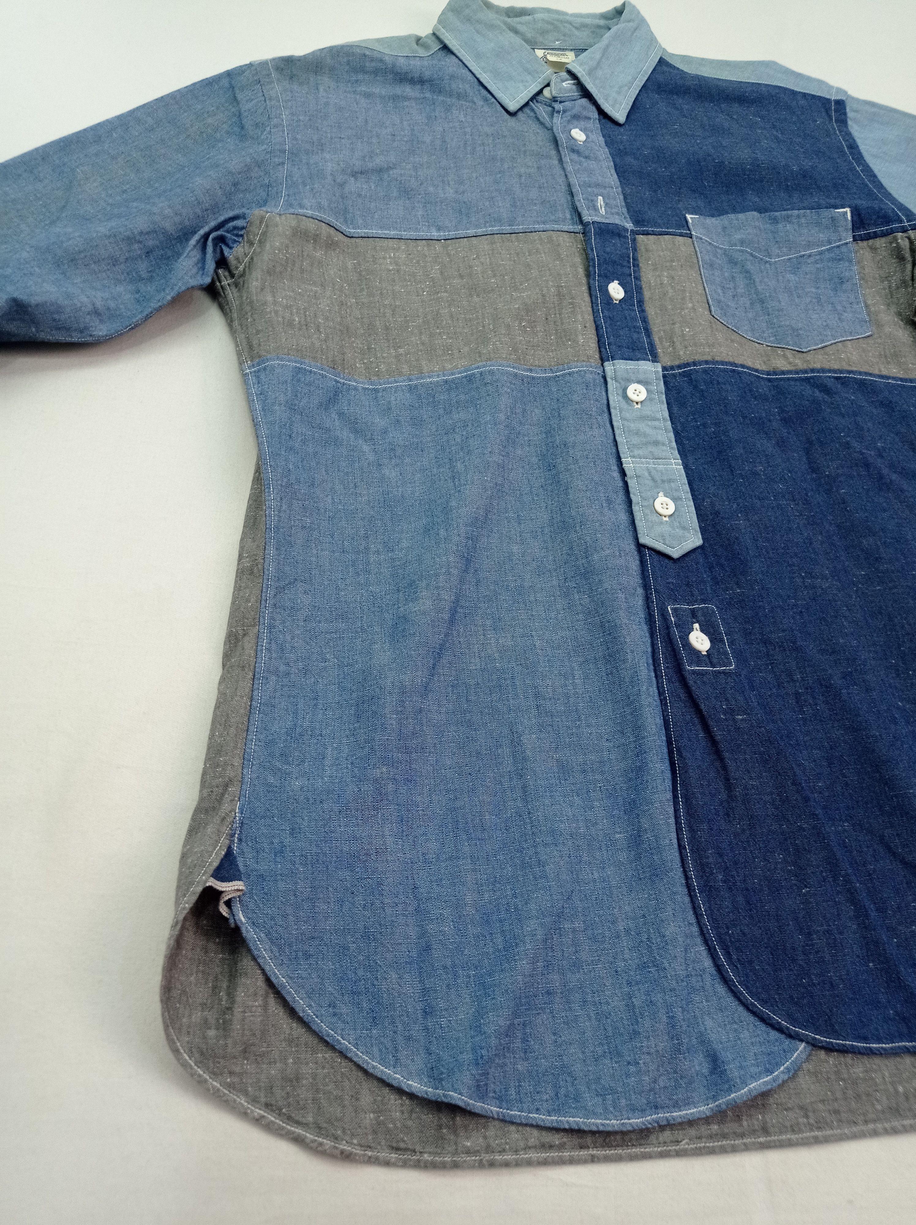 J.S. Homestead 🔥J.s Homestead Patchwork Shirt Button Up Size US M / EU 48-50 / 2 - 11 Thumbnail